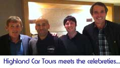 Highland Car Tours meets the celebreties